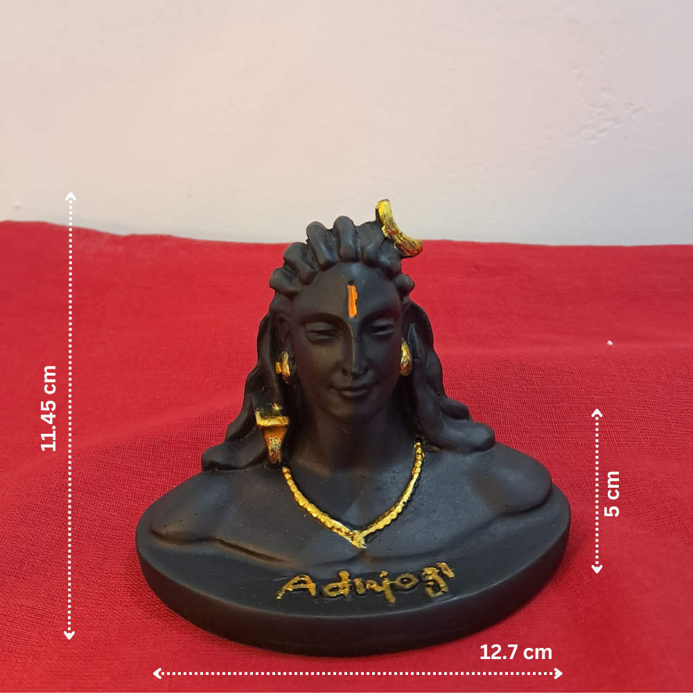 Adiyogi Shiva Statue for car | Adiyogi Shiva Idol for Home | Adiyogi Shiva Idol for Office Height 4.5 Inches