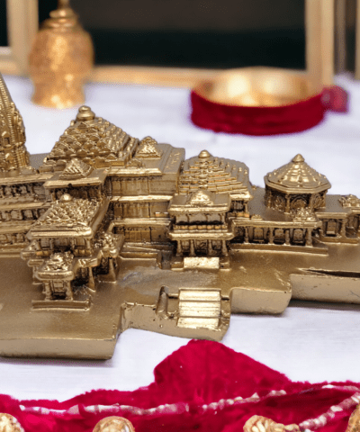 Ram Mandir Ayodhya Model 3D Authentic Design | Ayodhya Ram Mandir Model Resin for Home Temple Home Decor & Gifts (9 Inch Length)