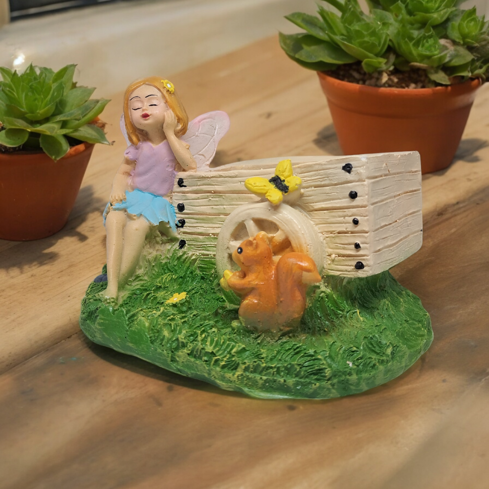 Angel Butterfly Girl Succulent Planter Pots Flower Pot Smiley Peaceful Creative Attractive Home and Garden Decor | Mini Container for Office