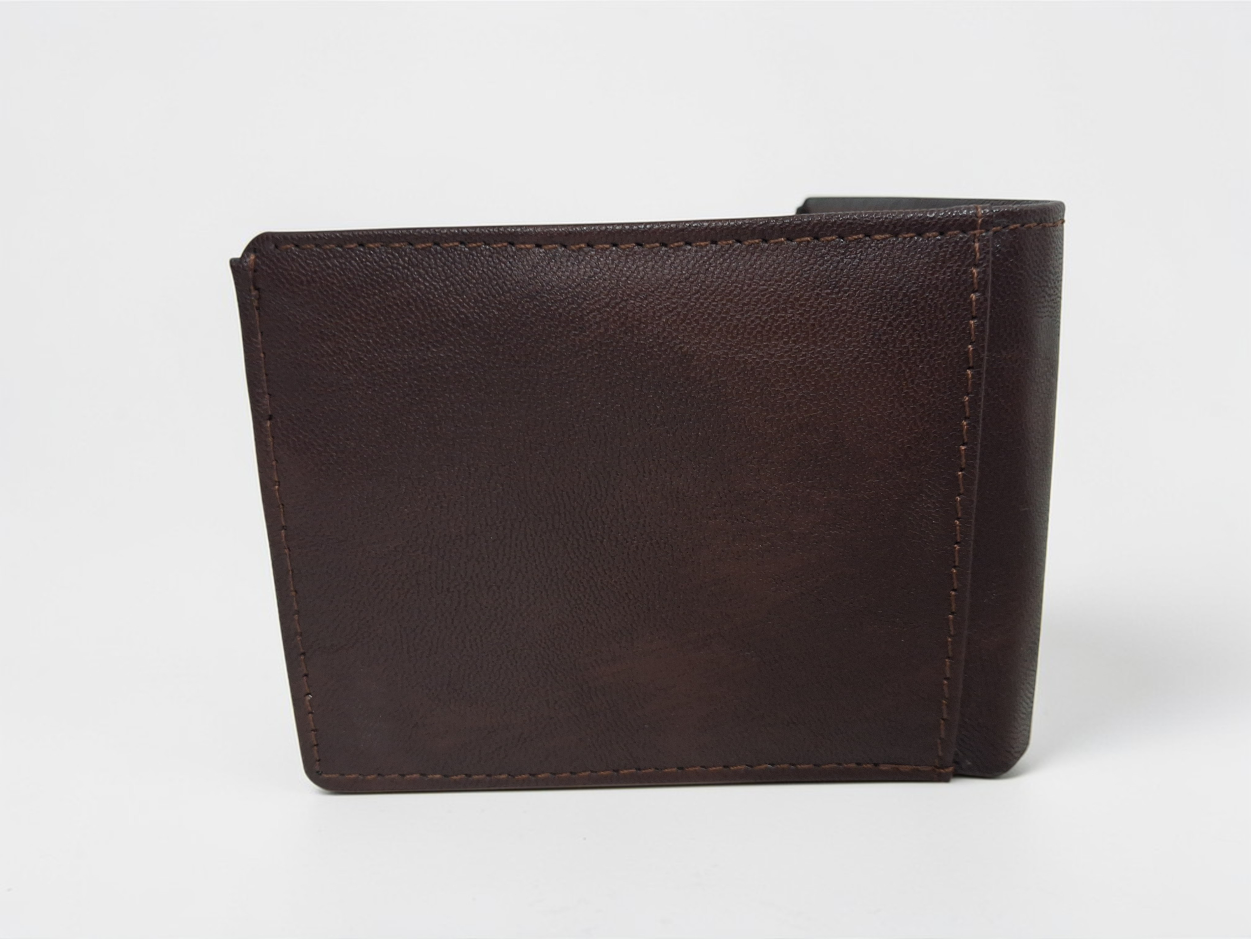 Brown Vegan Leather Wallet for Men | Slim Bi-Fold Eco-Friendly Wallet