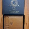 Brown vegan leather wallet for men with slim design and card holder