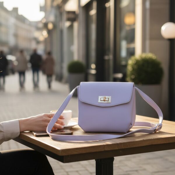 Fashion purple women handbag perfect for casual outings