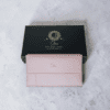 Slim women’s clutch wallet with zipper pocket and card slots